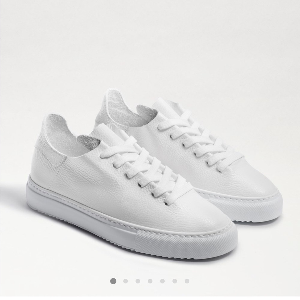 Sam Edelman Poppy White Leather Sneakers